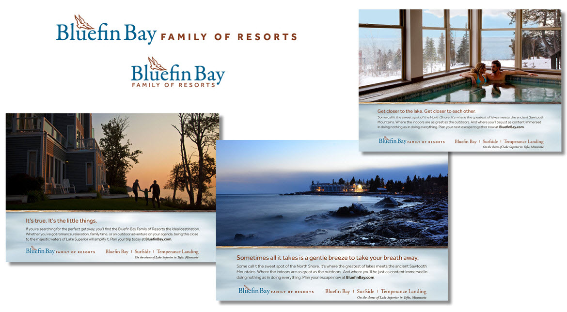 Bluefin Bay Family of Resorts Branding